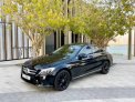 Black Mercedes Benz C300 2019 for rent in Ras Al Khaimah 3